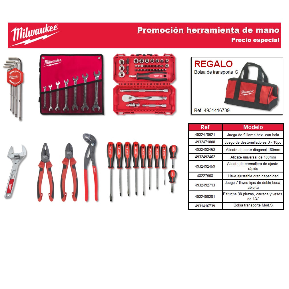 PACK MILWAUKEE BOLSA HERRAMIENTAS(X69)