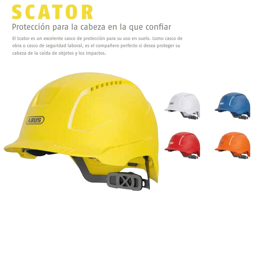 Casco de Seguridad ABUS Scator para Obra AZUL
