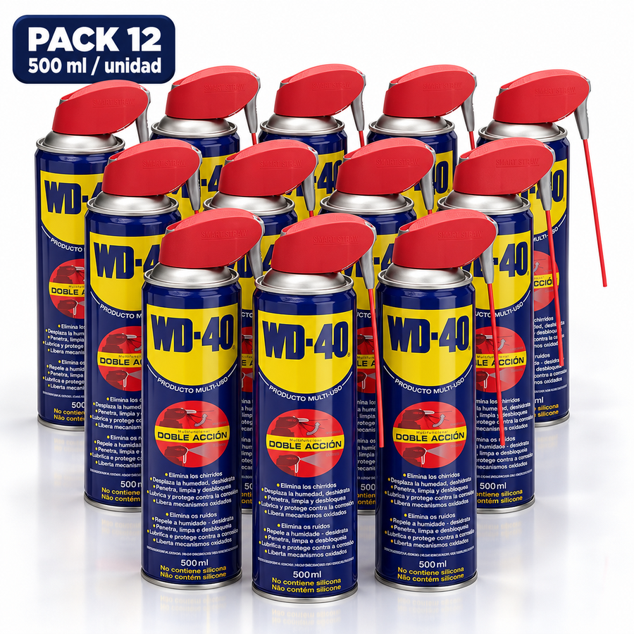 Pack 12 WD-40 Multi-Uso Doble Acción 500m