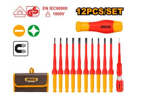 Juego de Destornilladores Intercambiables Aislados 1000V
